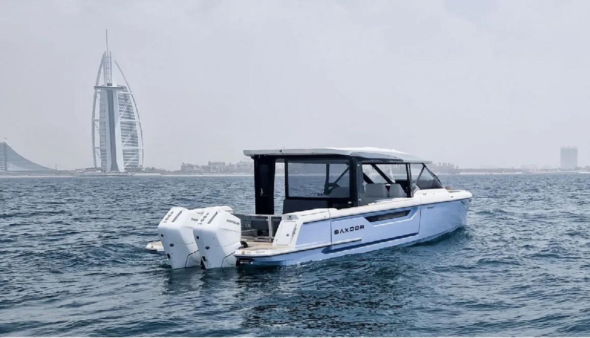 Saxdor Yachts 400 GTO 2020 bij Belgian Boat Service